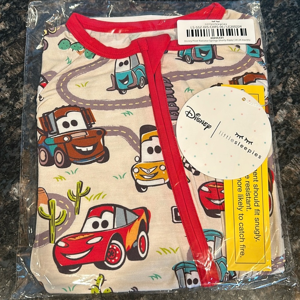 Little Sleepies Cars Shorty 18-24 months NIP